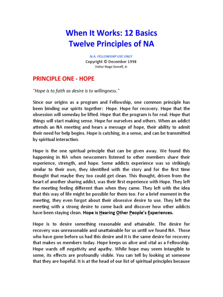 12 Spiritual Principles of Na Pdf