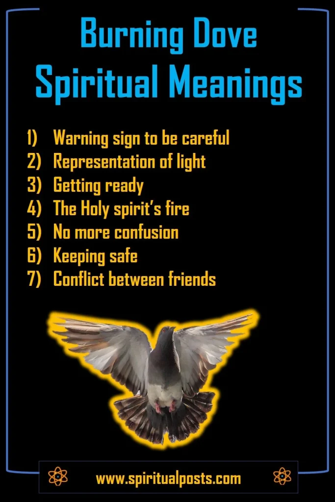 Burning Dove on Fire Spiritual Meaning