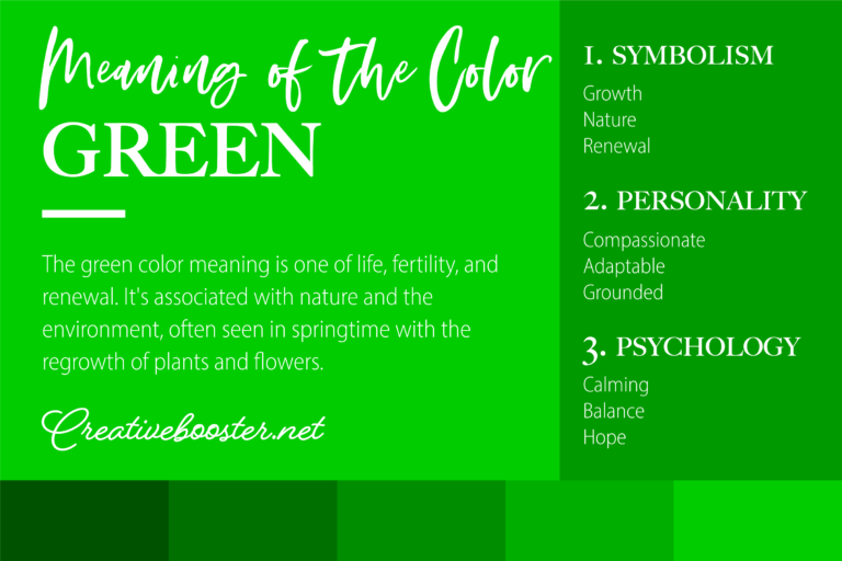 Color Green Spiritual Meaning Symbolism