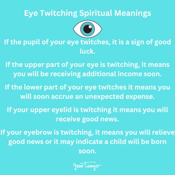 Right Eye Twitching Spiritual Meaning Superstition