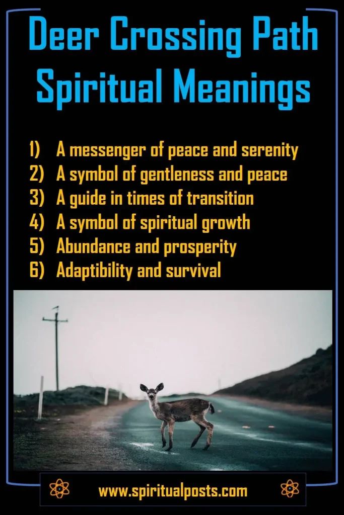 Spiritual Meaning of a Deer Crossing Your Path Good Luck