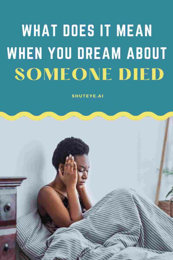 Spiritual Meaning of Dream About Someone Dying
