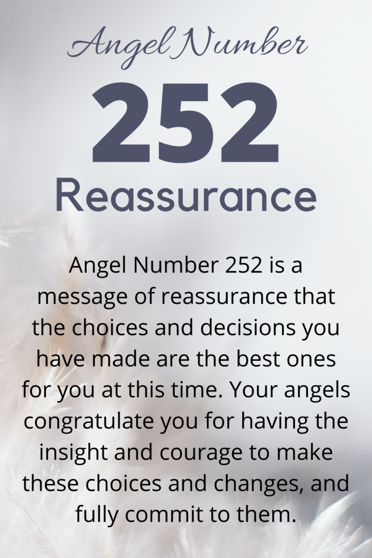 252 Angel Number Meaning Soulmate