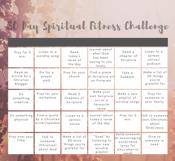 30 Day Spiritual Growth Challenge