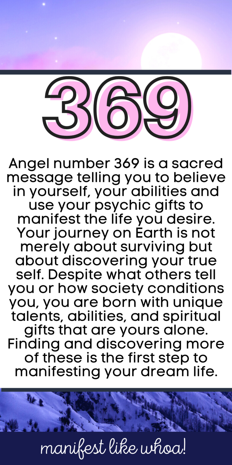 369 Angel Number Meaning Manifestation