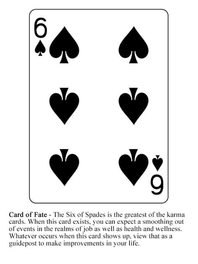 6 of Spades Spiritual Meaning