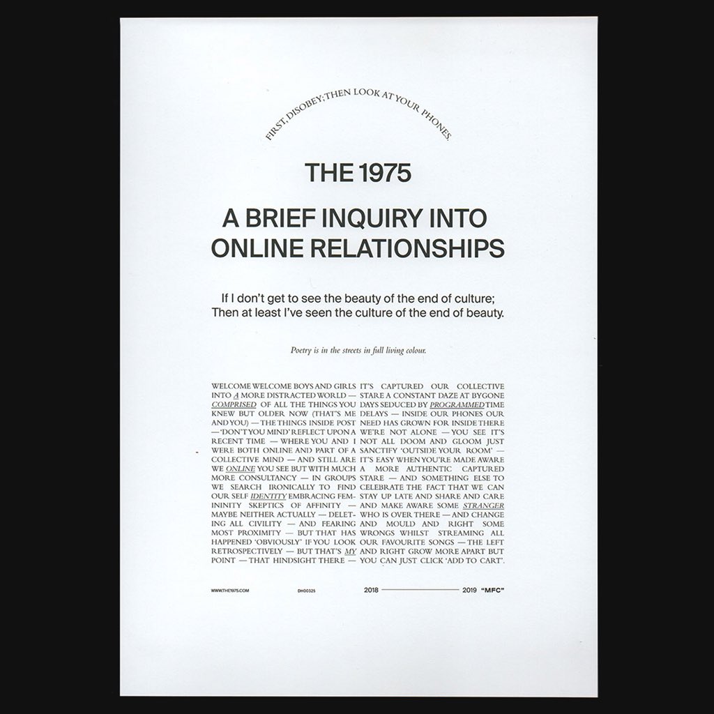 A Brief Inquiry into Online Relationships Manifesto