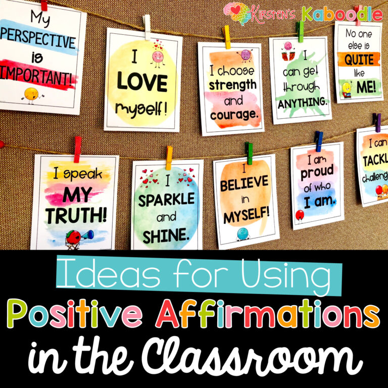 Classroom Positive Affirmations for Students