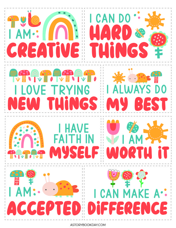 Daily Positive Affirmations for Kids-Printable