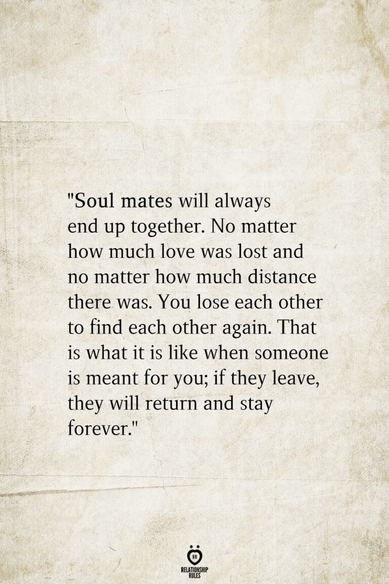 Do Soulmates Find Each Other Again  : The Eternal Search