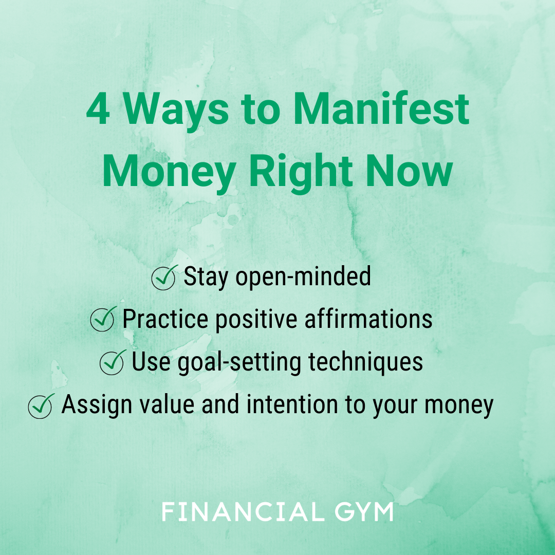 Examples of Intentions for Manifestation Money