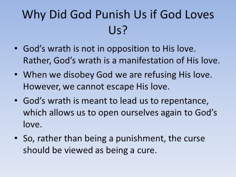 How is God’S Wrath a Manifestation of His Love