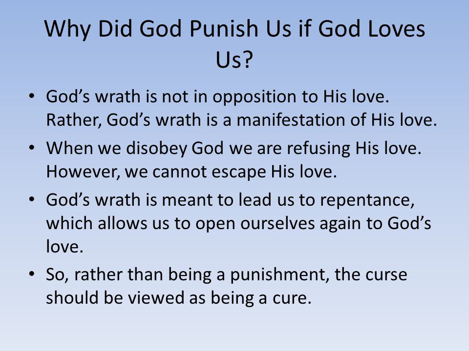 How is God'S Wrath a Manifestation of His Love