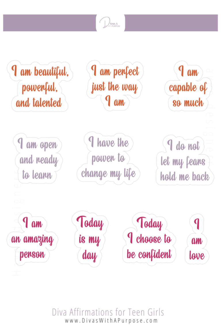 Positive Affirmations for Teenage Girl