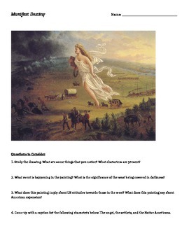 Manifest Destiny Painting Analysis Answers: Unveiling History